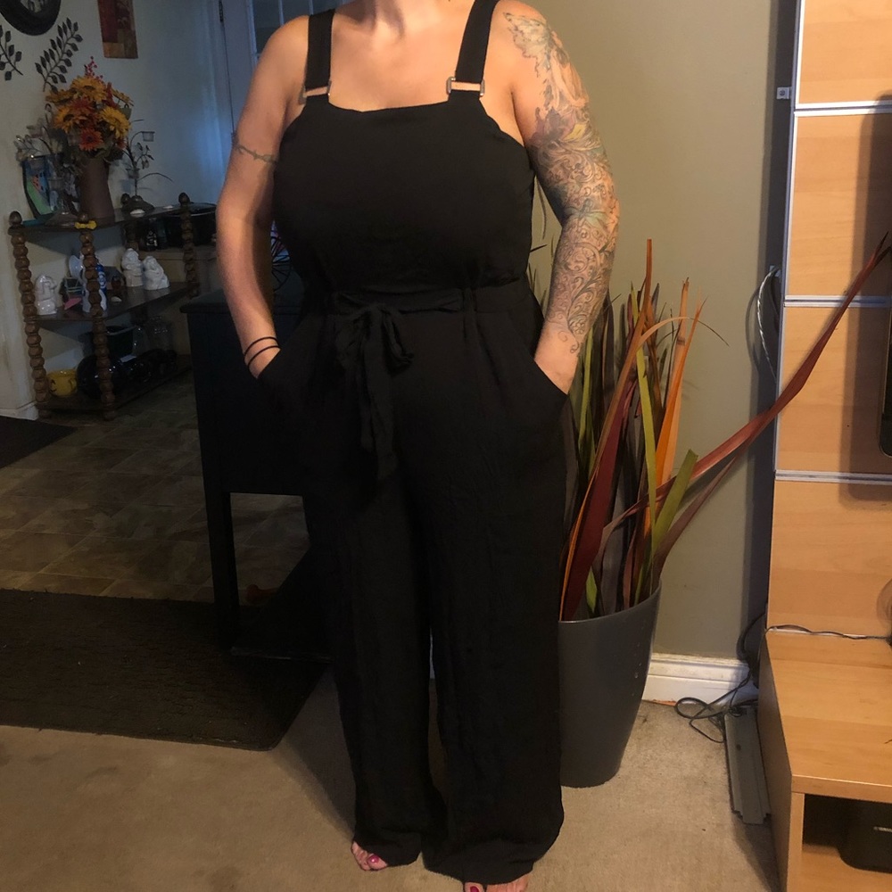 Black pantsuit